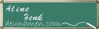 Aline Henk Visitenkarte